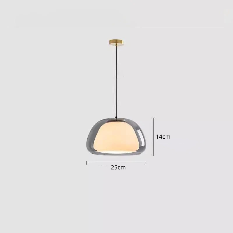 LUNARIA Hanglamp – Witte Glazen Bol met Diffuser – Elegant Design & E27 Fitting