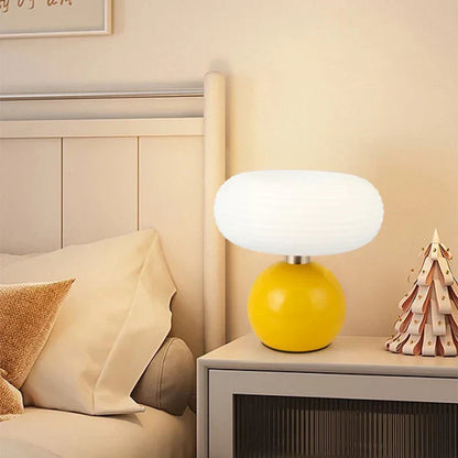 Magic Mushroom Tafellamp | Paddenstoel Nachtlamp met Warm Wit Licht & USB, Ontspannende Sfeerverlichting voor Slaapkamer & Woonkamer