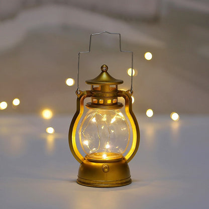 Elegante Vintage Hanglamp | Draadloze Batterijlamp met LED, Retro Design voor Binnen & Buiten