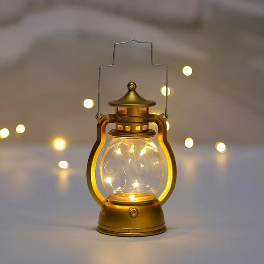 Elegante Vintage Hanglamp | Draadloze Batterijlamp met LED, Retro Design voor Binnen & Buiten