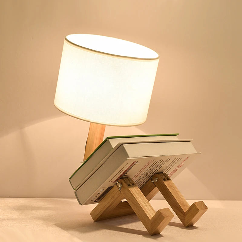 HolzFlex | Aanpasbare houten bureaulamp