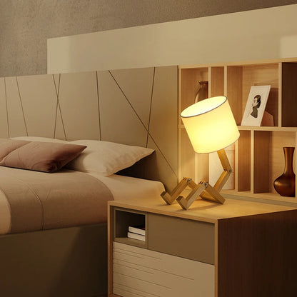 HolzFlex | Aanpasbare houten bureaulamp