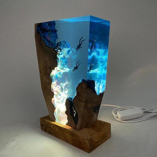Oceanische elegantie | 3D duiker tafellamp