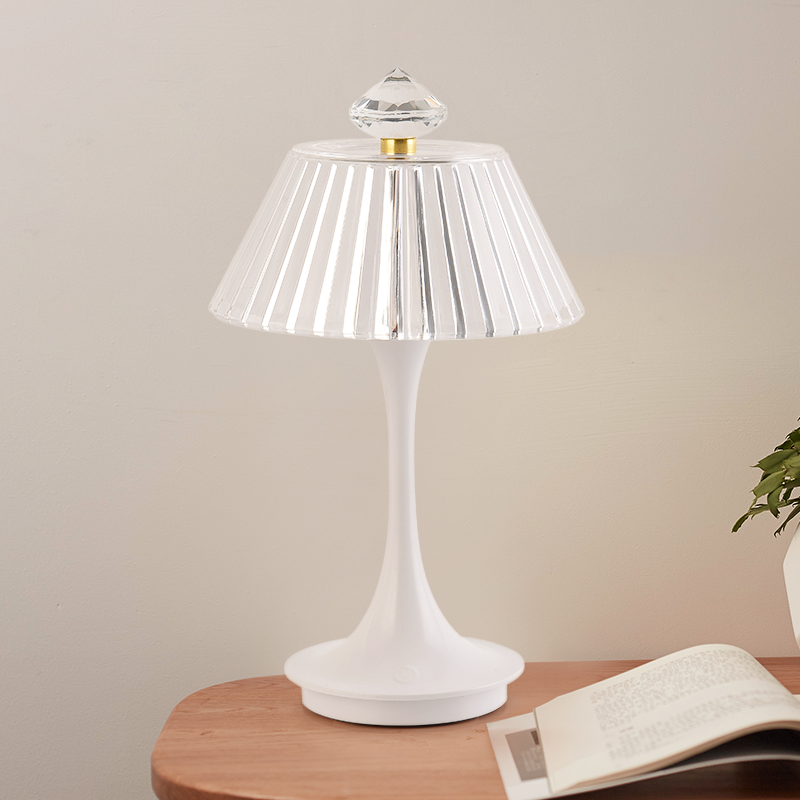 Elegante kristallen touch lamp | Draadloze bediening voor stijlvol wonen met modern licht