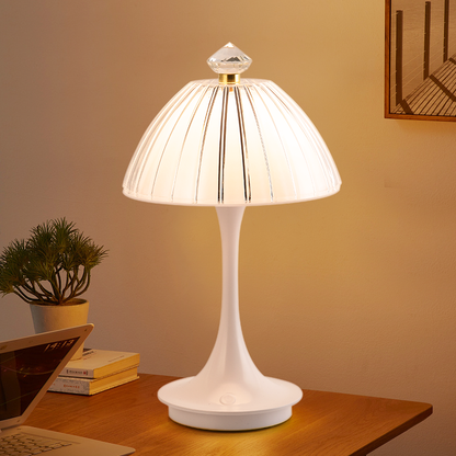 Elegante kristallen touch lamp | Draadloze bediening voor stijlvol wonen met modern licht