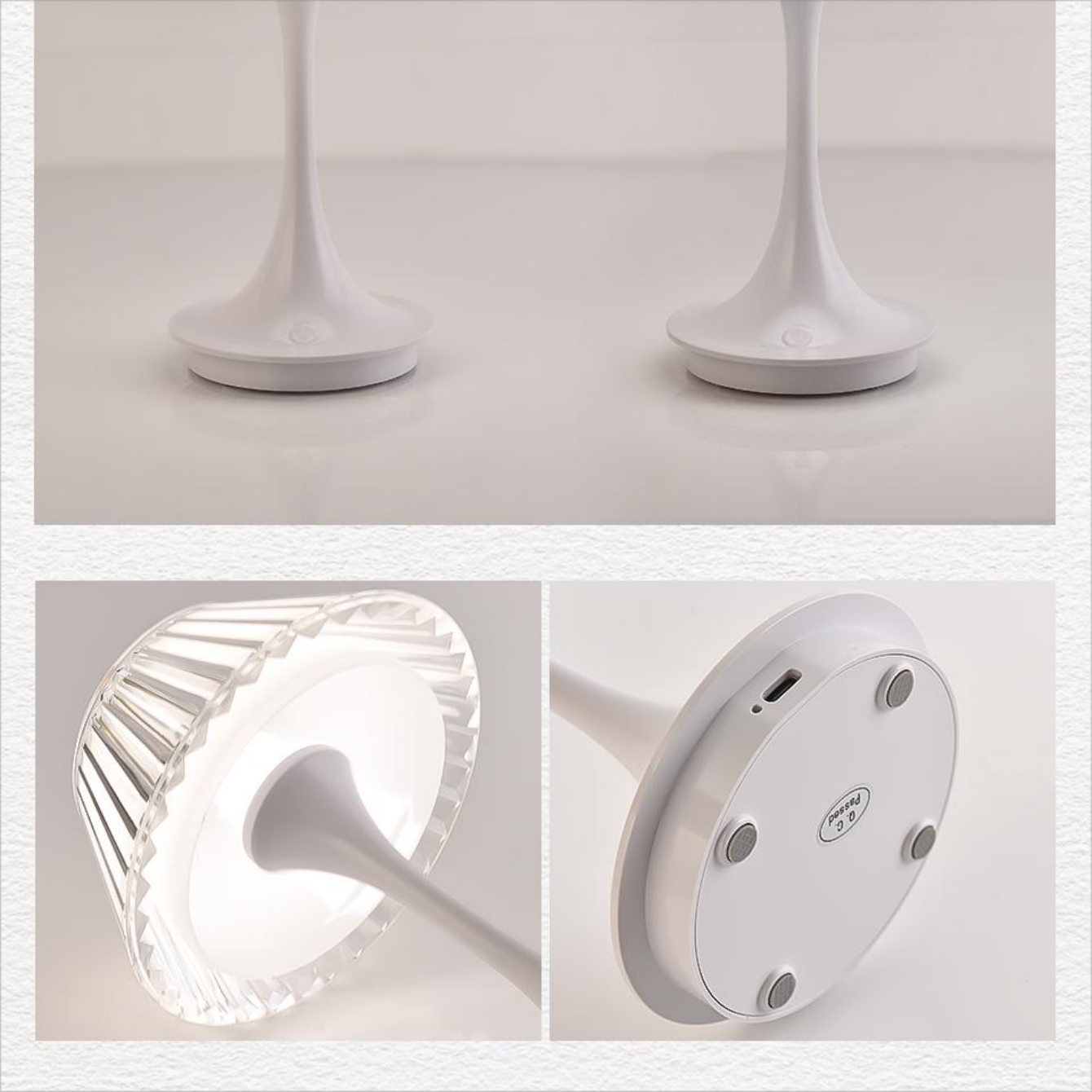 Elegante kristallen touch lamp | Draadloze bediening voor stijlvol wonen met modern licht
