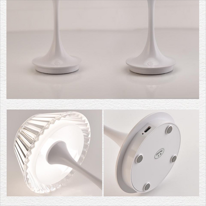 Elegante kristallen touch lamp | Draadloze bediening voor stijlvol wonen met modern licht