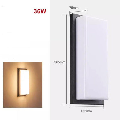WandieGlow LED Buitenwandlamp | Moderne Aluminium Wandlamp Waterdicht voor Tuin, Balkon & Entree