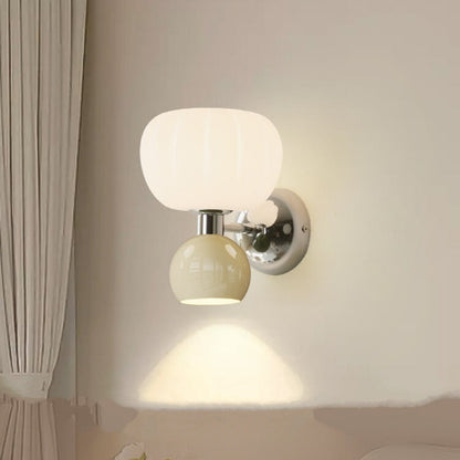 Moderne led wandlampen crème
