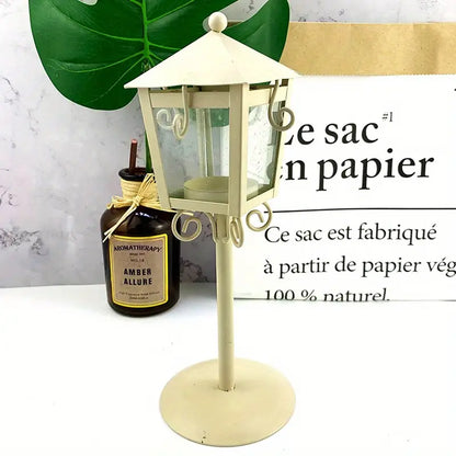 VintageCharm | Elegante metalen kaarsenhouder voor nostalgische accenten