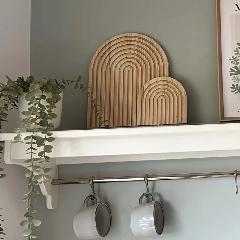 Skogen - Boho Houten Bogen Wanddecoratie