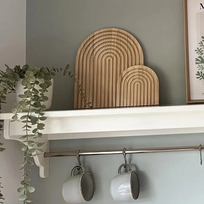 Skogen - Boho Houten Bogen Wanddecoratie