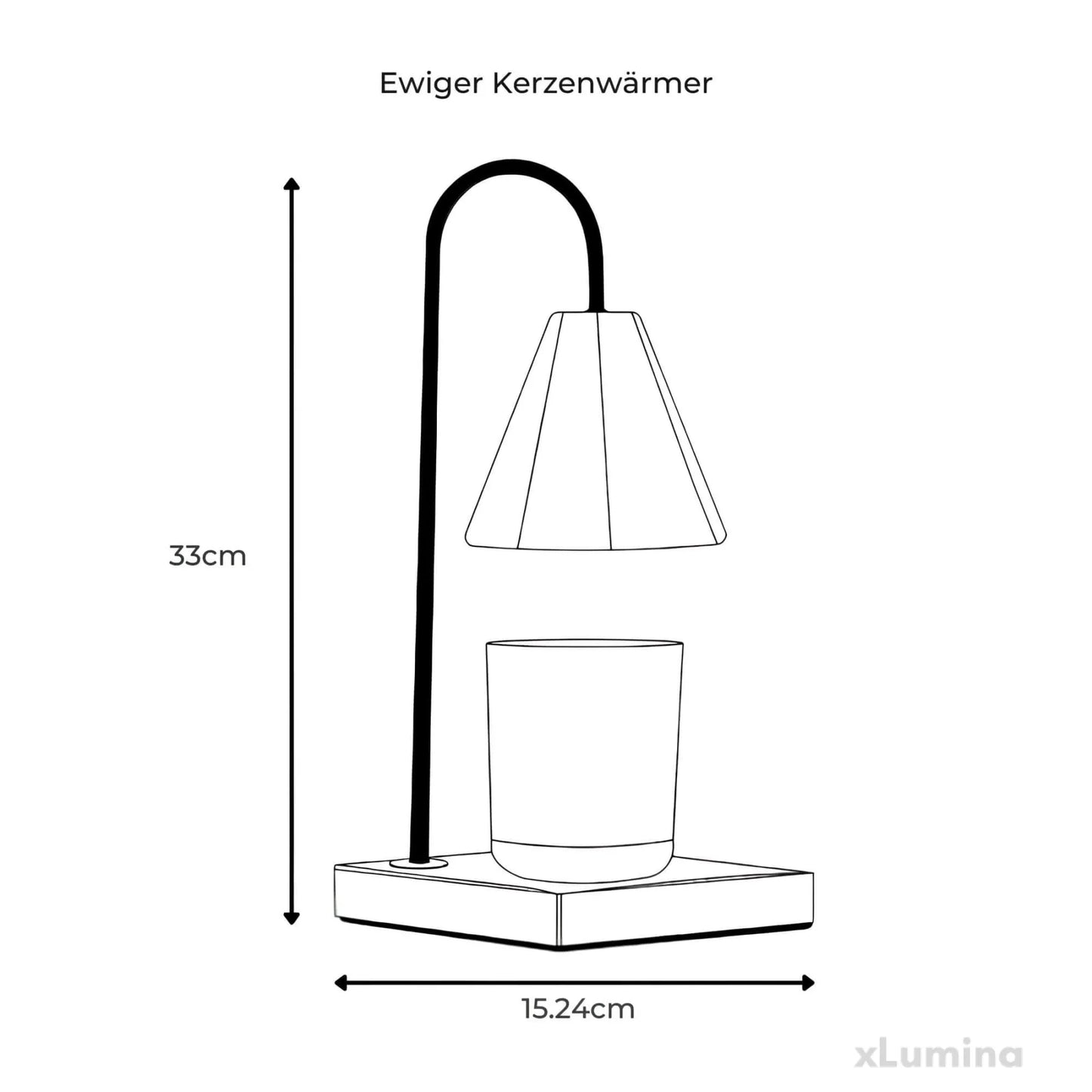 Eeuwigdurende kaarsverwarmer - Tafellamp