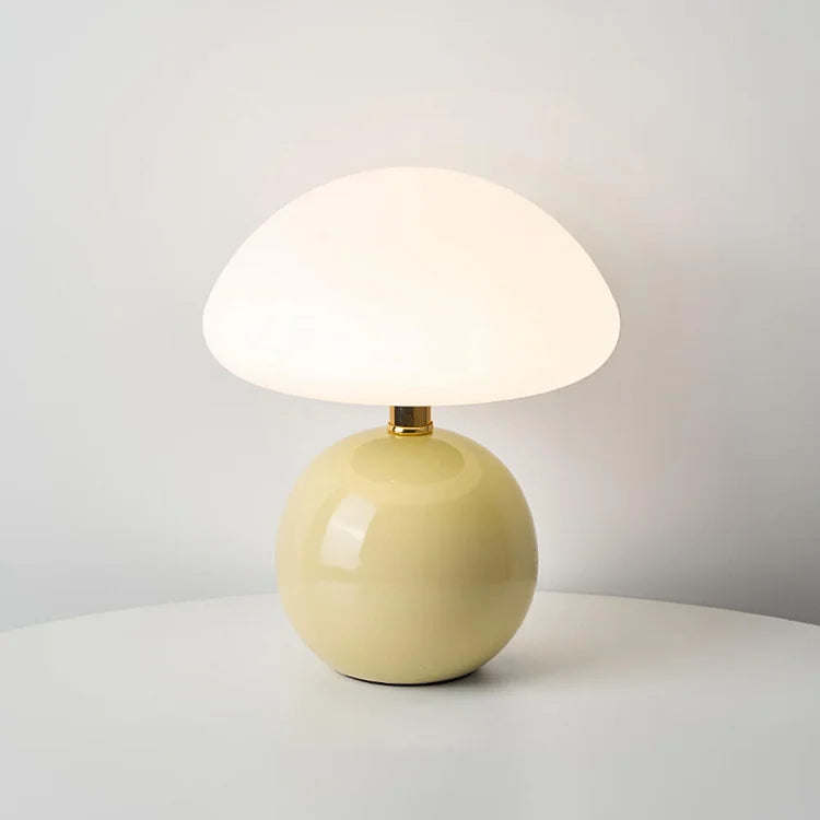 CrèmeMushroom - Elegante paddestoel tafellamp