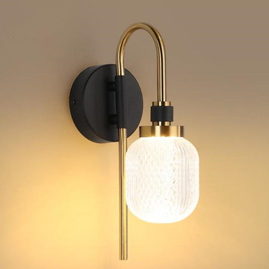 GoldShade | Stijlvolle wandlamp in zwart en goud