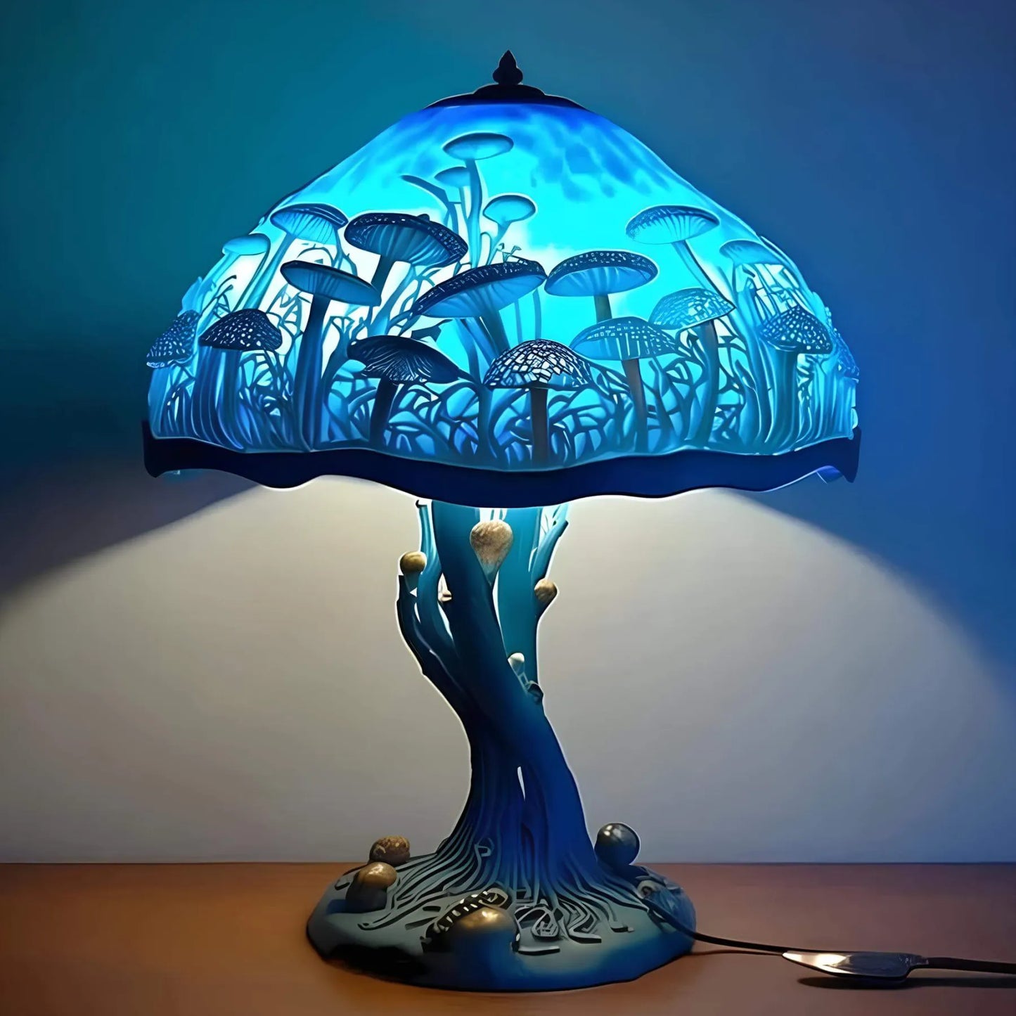 FantasyLamp | Mooie en rustgevende tafellamp van gekleurd glas