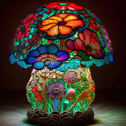 FantasyLamp | Mooie en rustgevende tafellamp van gekleurd glas