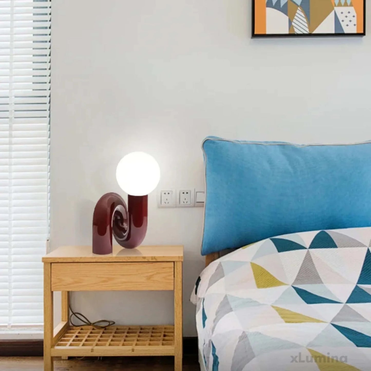 GlassSphere - Moderne glazen bol tafellamp