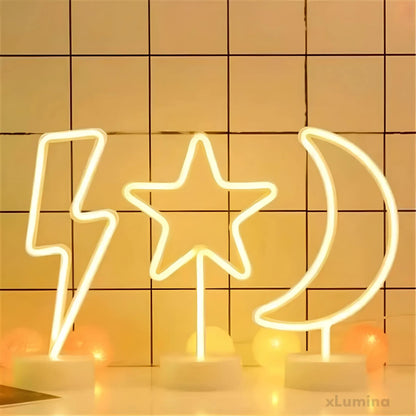 GlimmerNeon - Neon lichtbord tafellamp