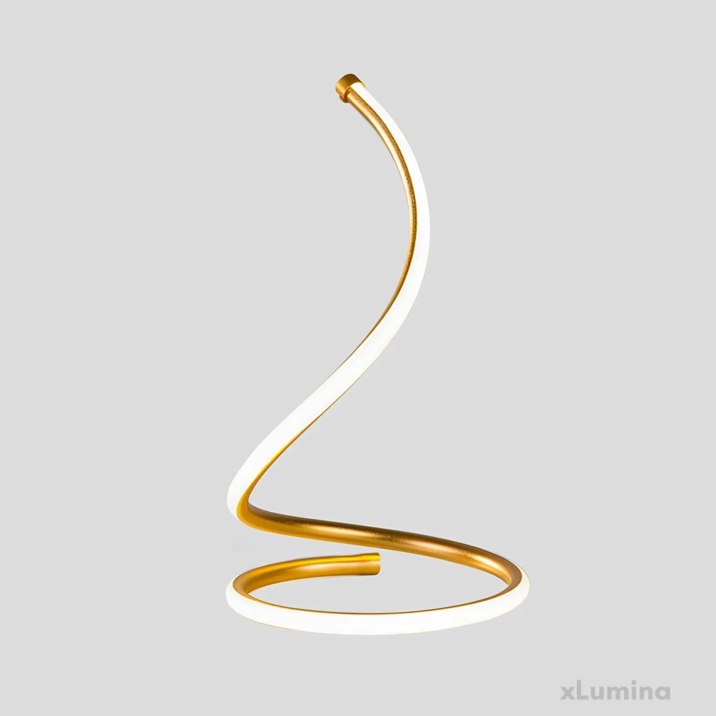 GloedX - Spiraal silicagel licht gouden tafellamp