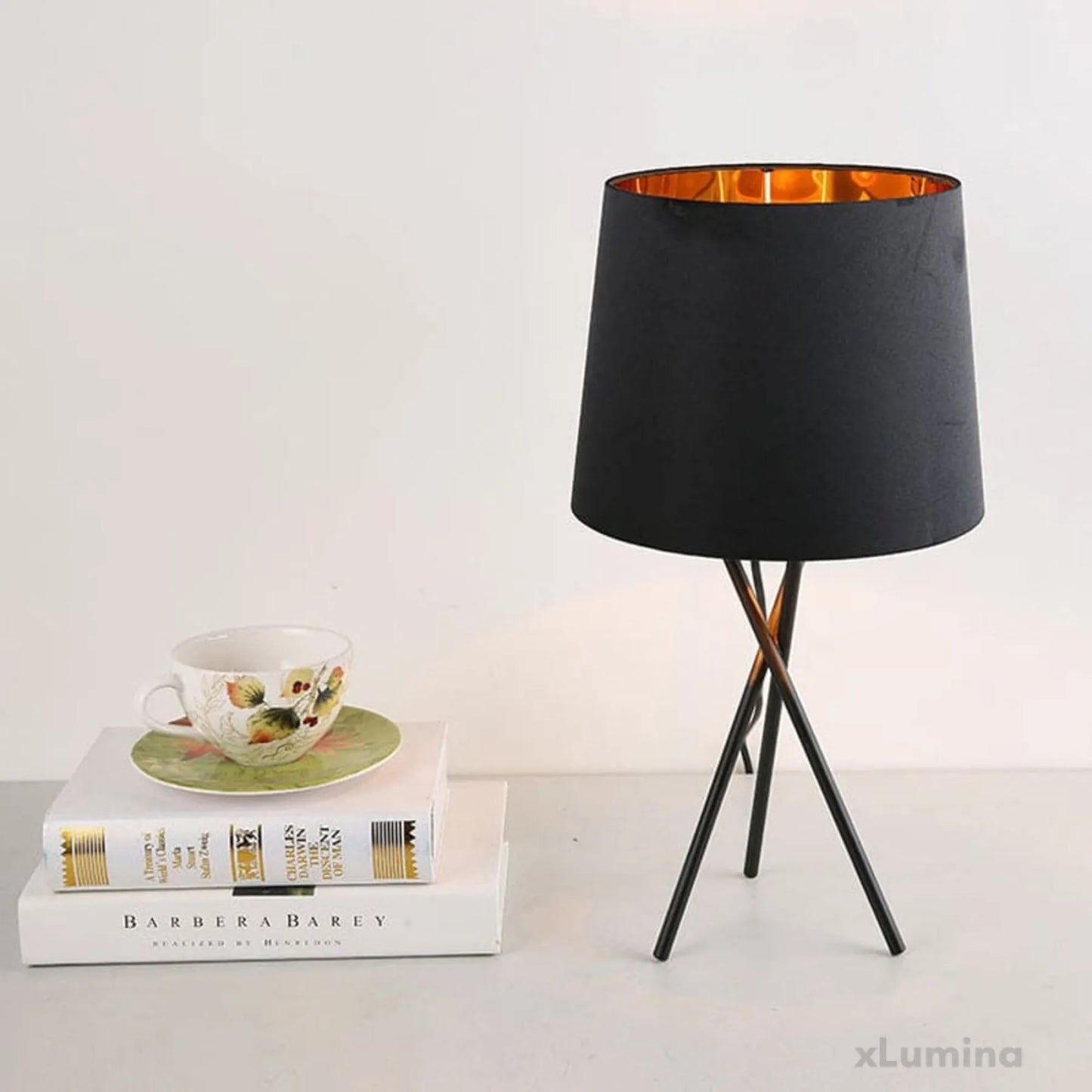 GlowWorks - Minimalistische tafellamp met nachtlampje van trommelstof