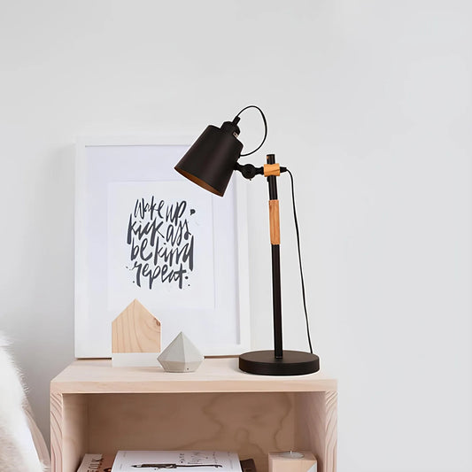 GlowZoë - Industrieel metalen emmer bedlampje