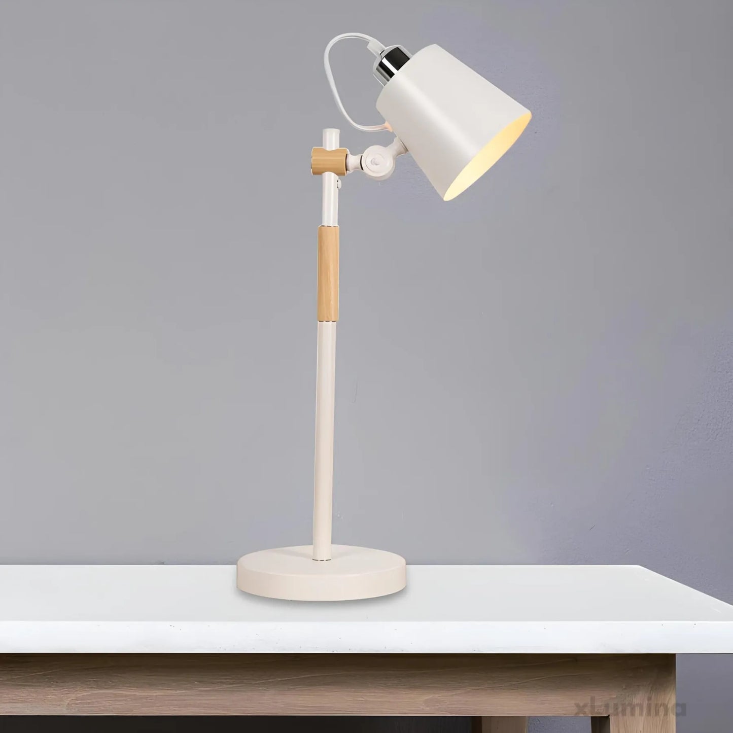 GlowZoë - Industrieel metalen emmer bedlampje