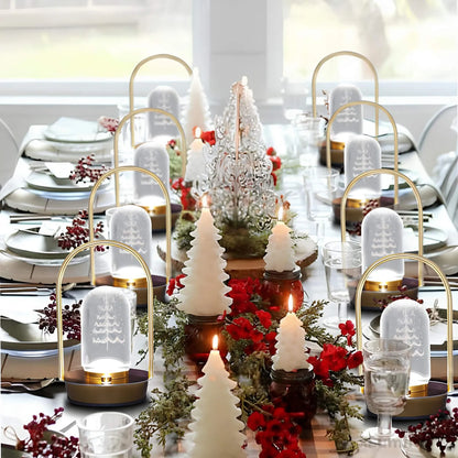 Gouden draagbare LED lamp - snoerloze kerstverlichting