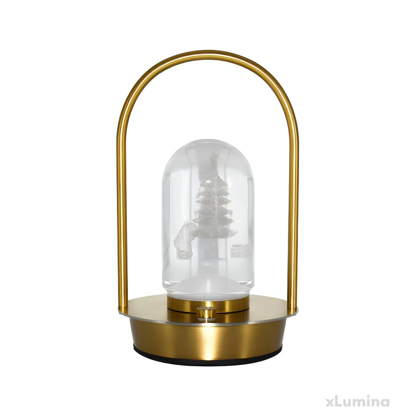 Gouden draagbare LED lamp - snoerloze kerstverlichting