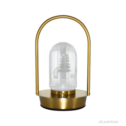 Gouden draagbare LED lamp - snoerloze kerstverlichting