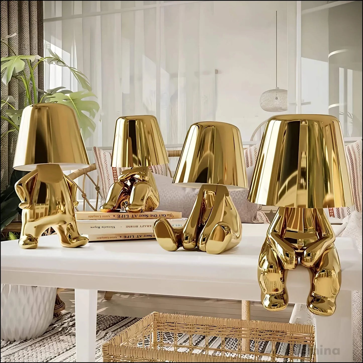 GoldenGrace - Elegante gouden tafellamp