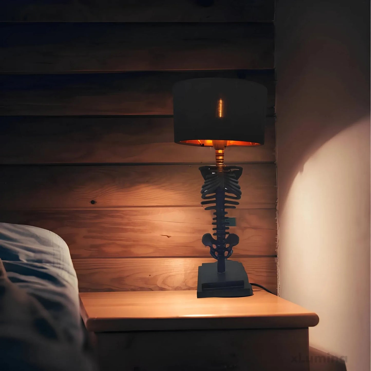 Gotisch skelet - tafellamp
