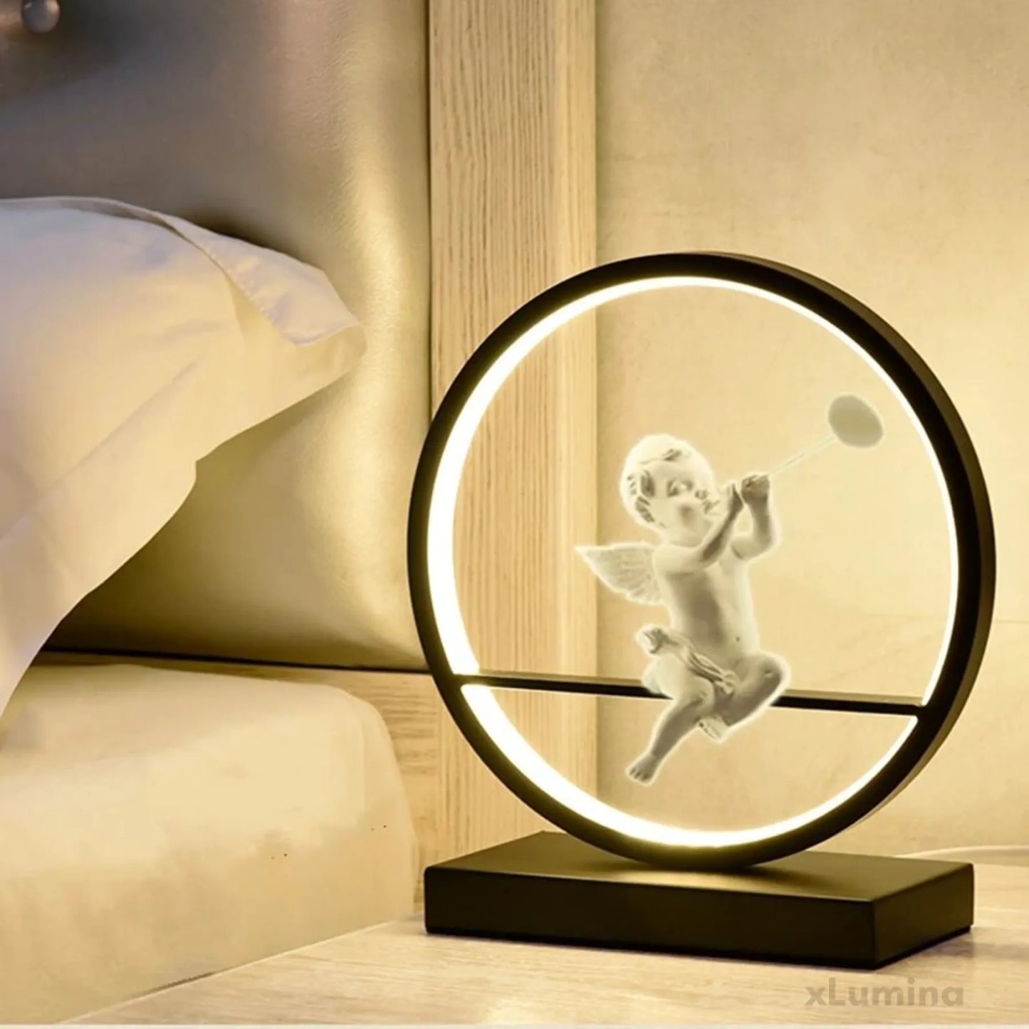 GuardianGlow – LED Angel Doll Tafellamp | Rustgevende Sfeerverlichting met Warm Wit Licht voor Slaapkamer, Woonkamer & Cadeau
