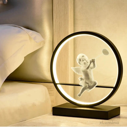 GuardianGlow – LED Angel Doll Tafellamp | Rustgevende Sfeerverlichting met Warm Wit Licht voor Slaapkamer, Woonkamer & Cadeau
