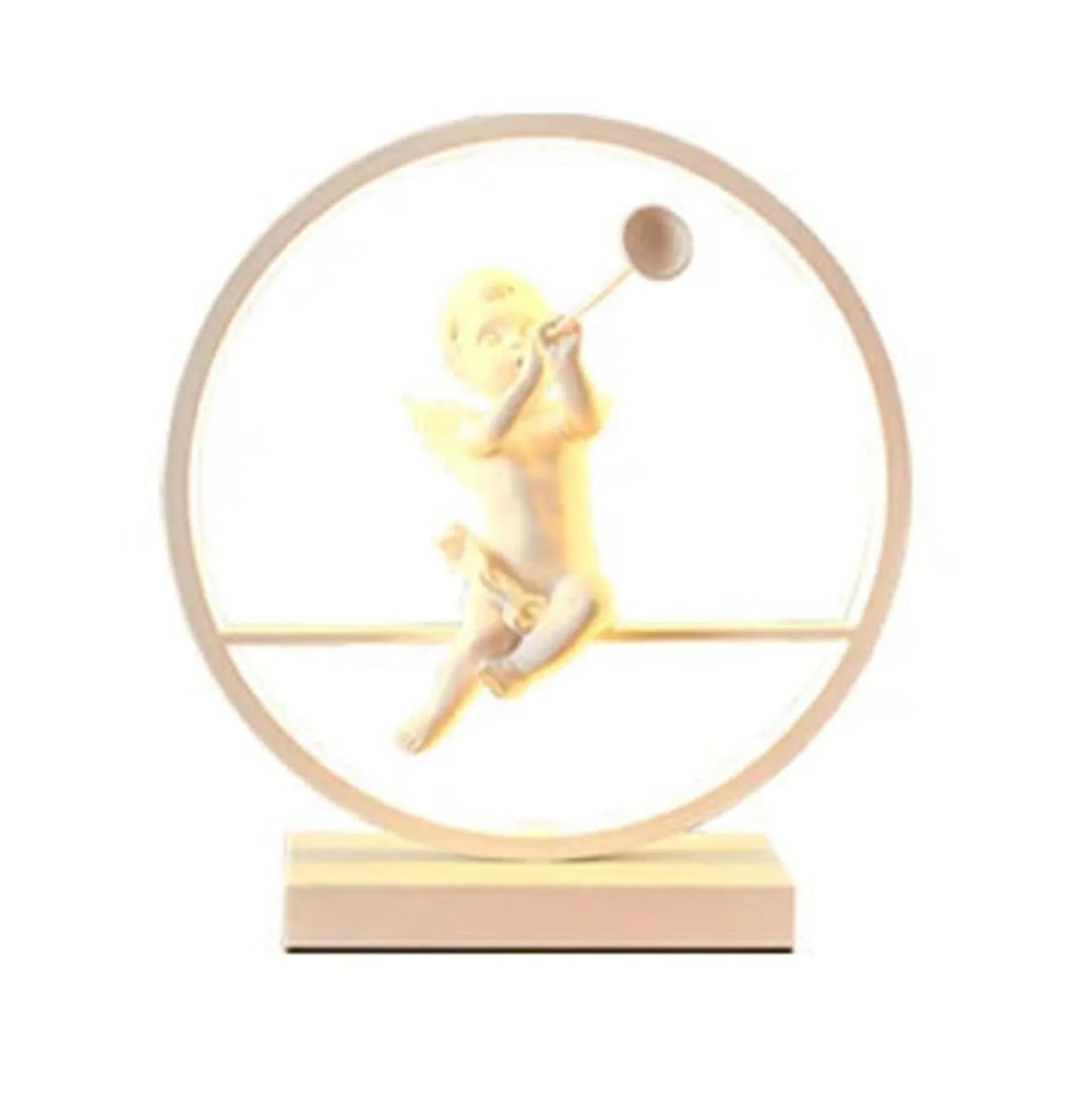 GuardianGlow – LED Angel Doll Tafellamp | Rustgevende Sfeerverlichting met Warm Wit Licht voor Slaapkamer, Woonkamer & Cadeau