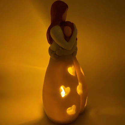 HeartLight | Hartverwarmende Moeder & Dochter Beeld Lamp
