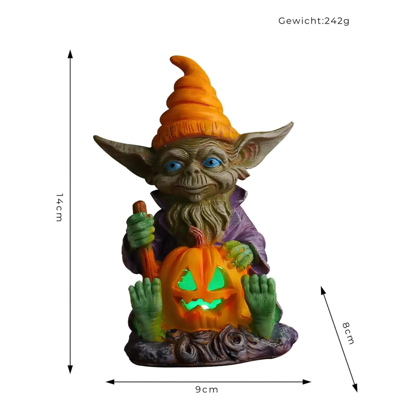 Halloween Elf Hars Ornament - Decoratief beeldje