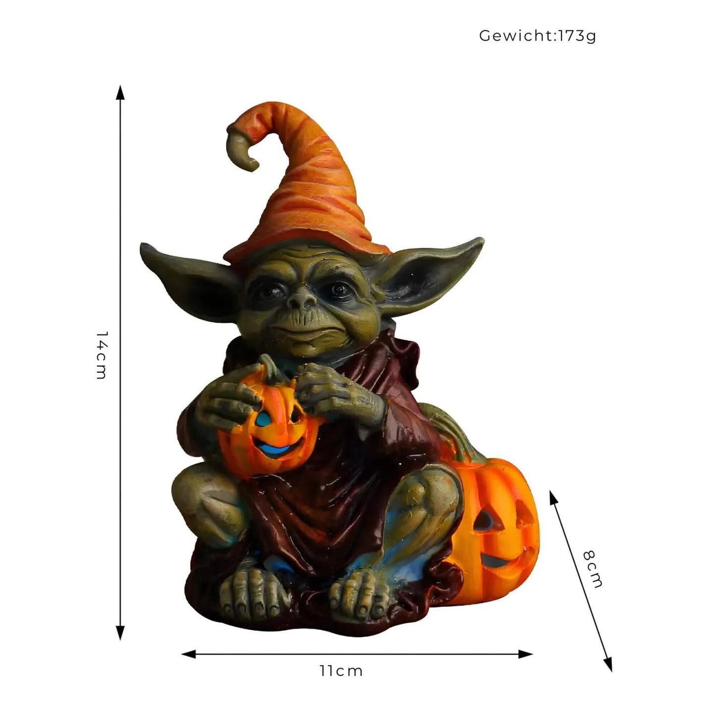 Halloween Elf Hars Ornament - Decoratief beeldje