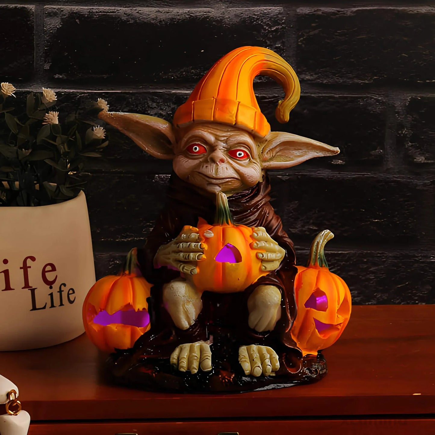 Halloween Elf Hars Ornament - Decoratief beeldje
