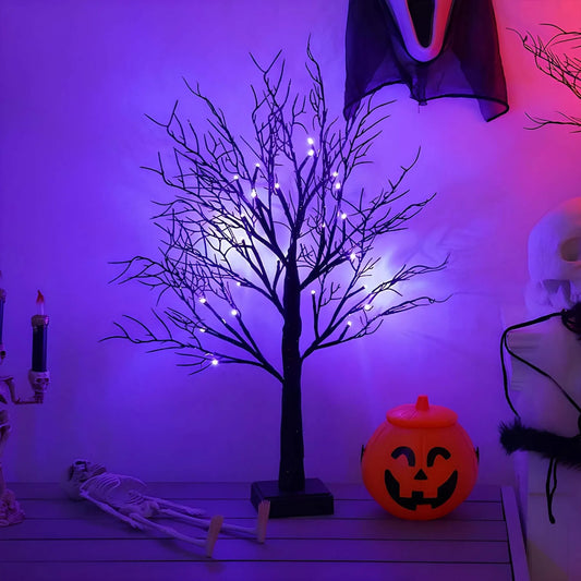 Halloween LED pompoenboomverlichting - tafellamp