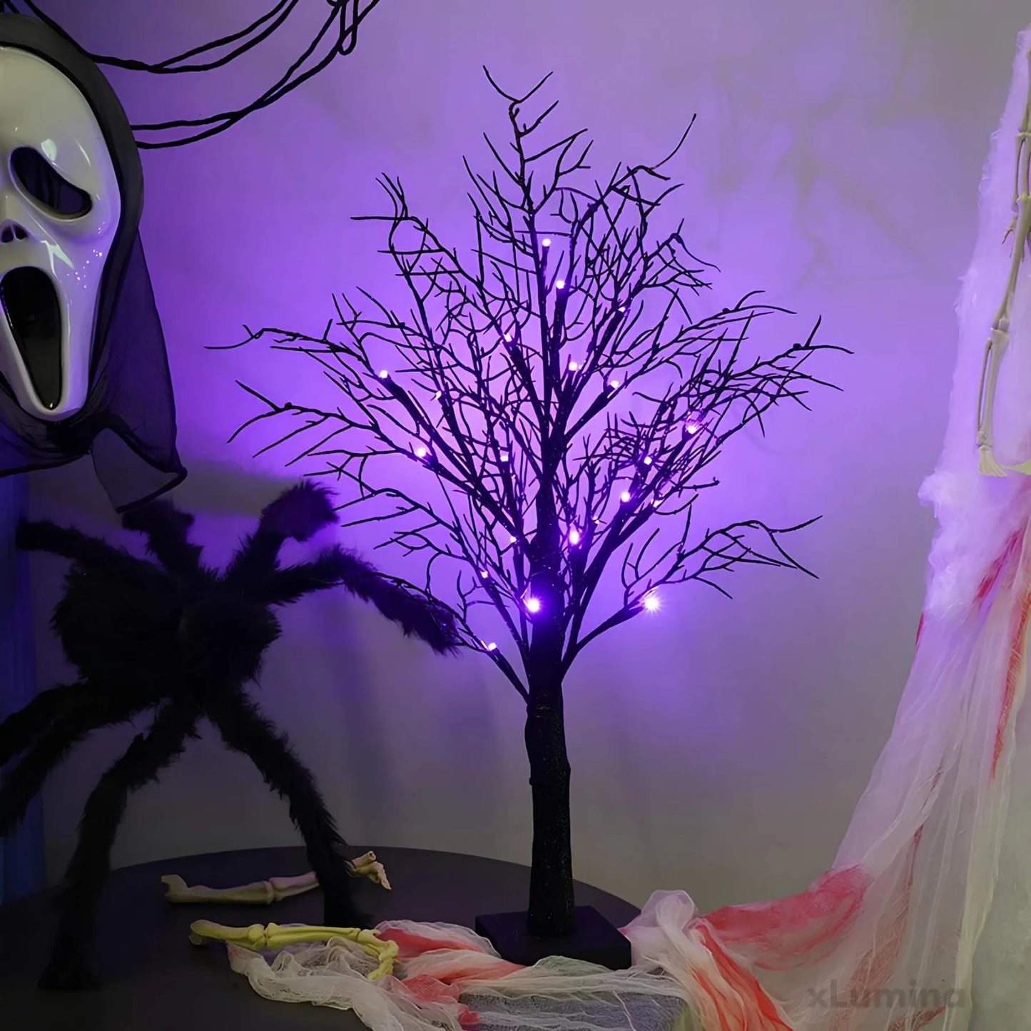 Halloween LED pompoenboomverlichting - tafellamp