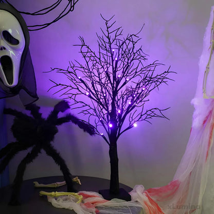 Halloween LED pompoenboomverlichting - tafellamp