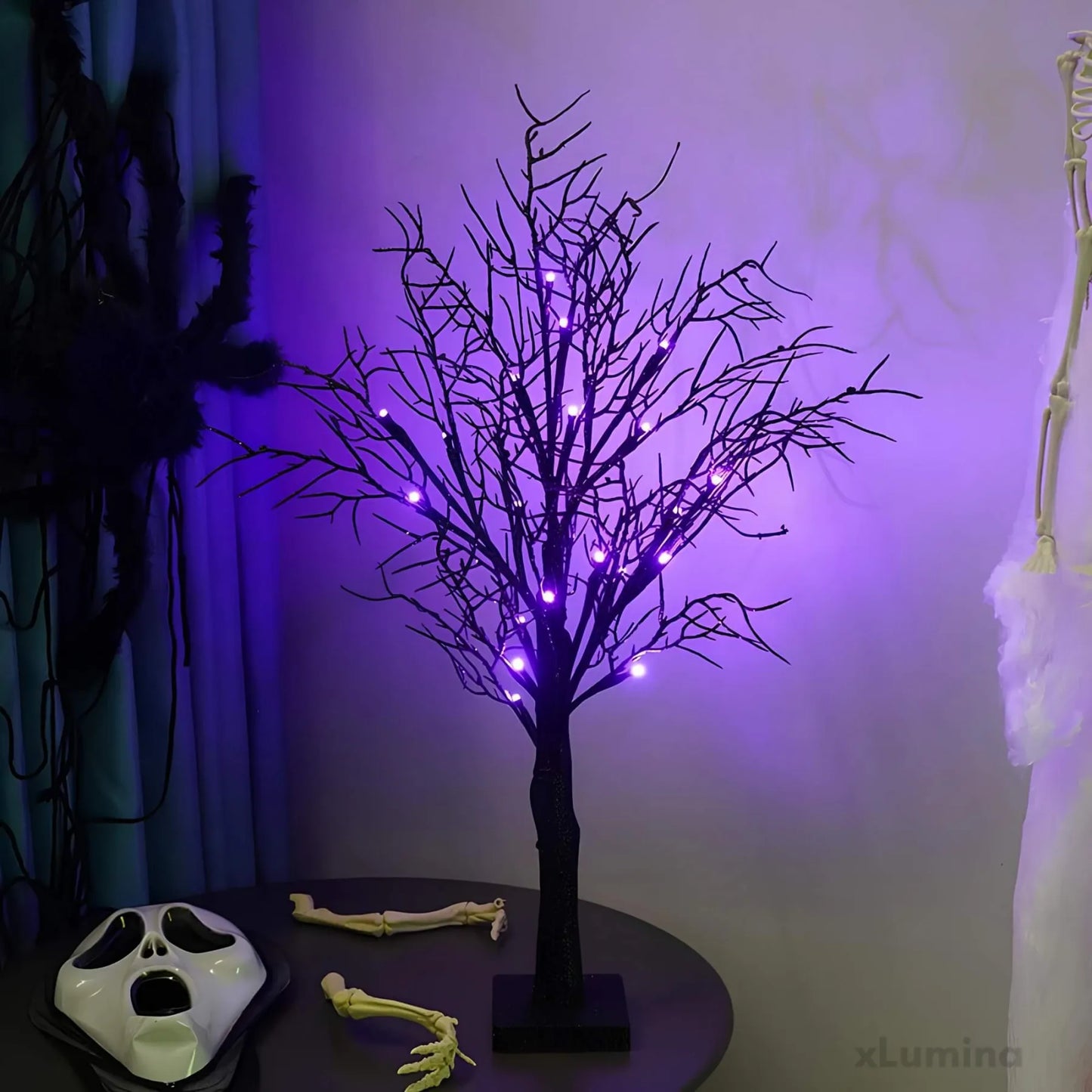 Halloween LED pompoenboomverlichting - tafellamp