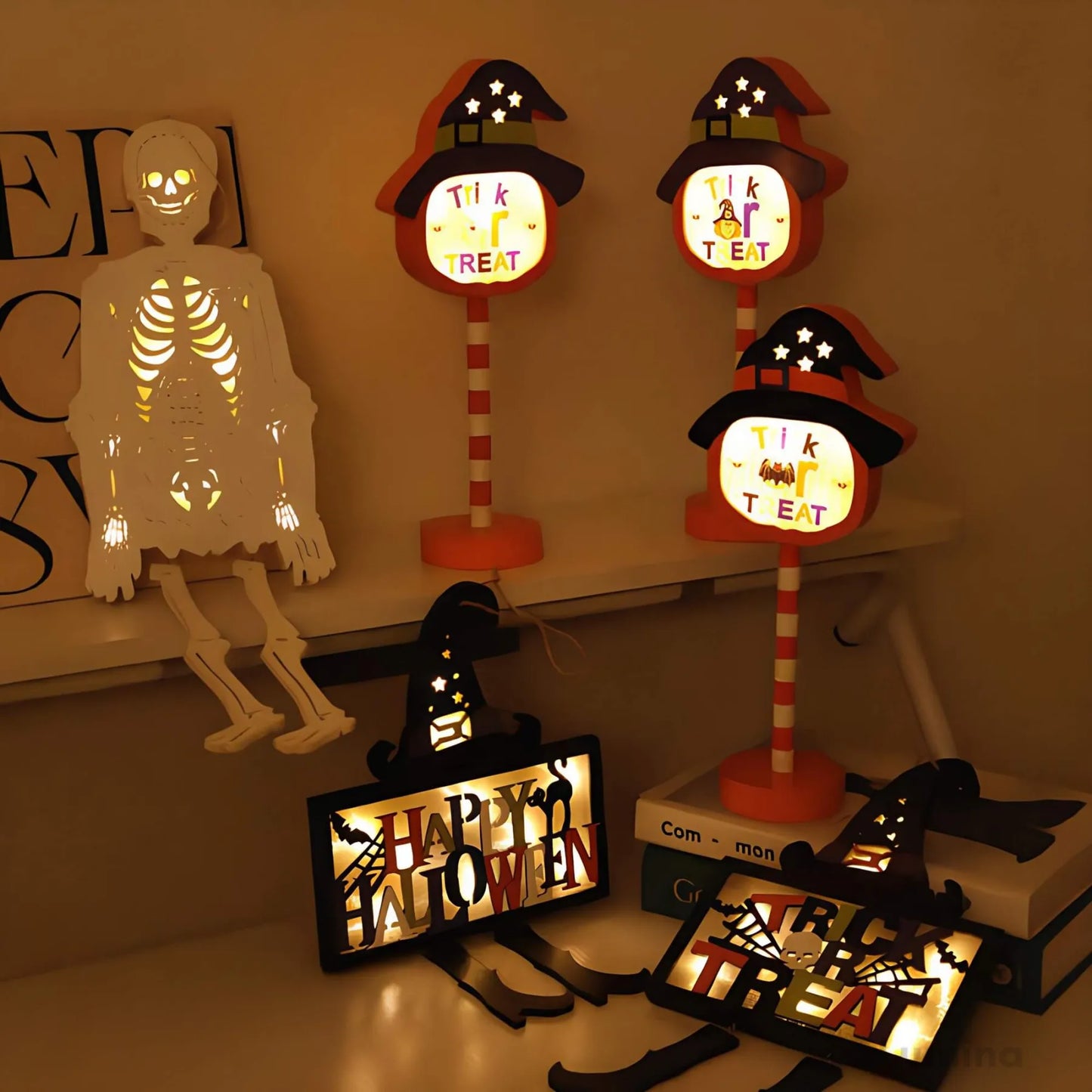 Halloween LED licht - Tekenfilm decoratief licht