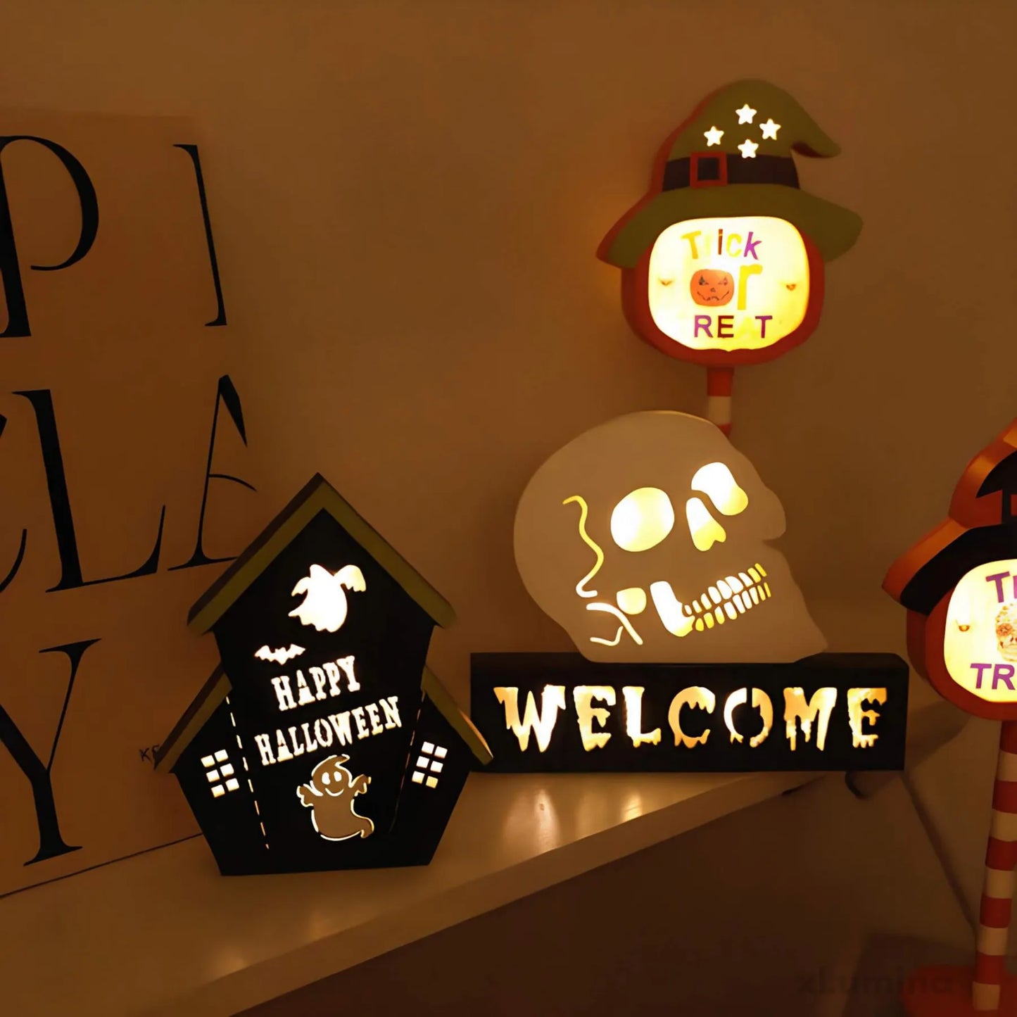 Halloween LED licht - Tekenfilm decoratief licht