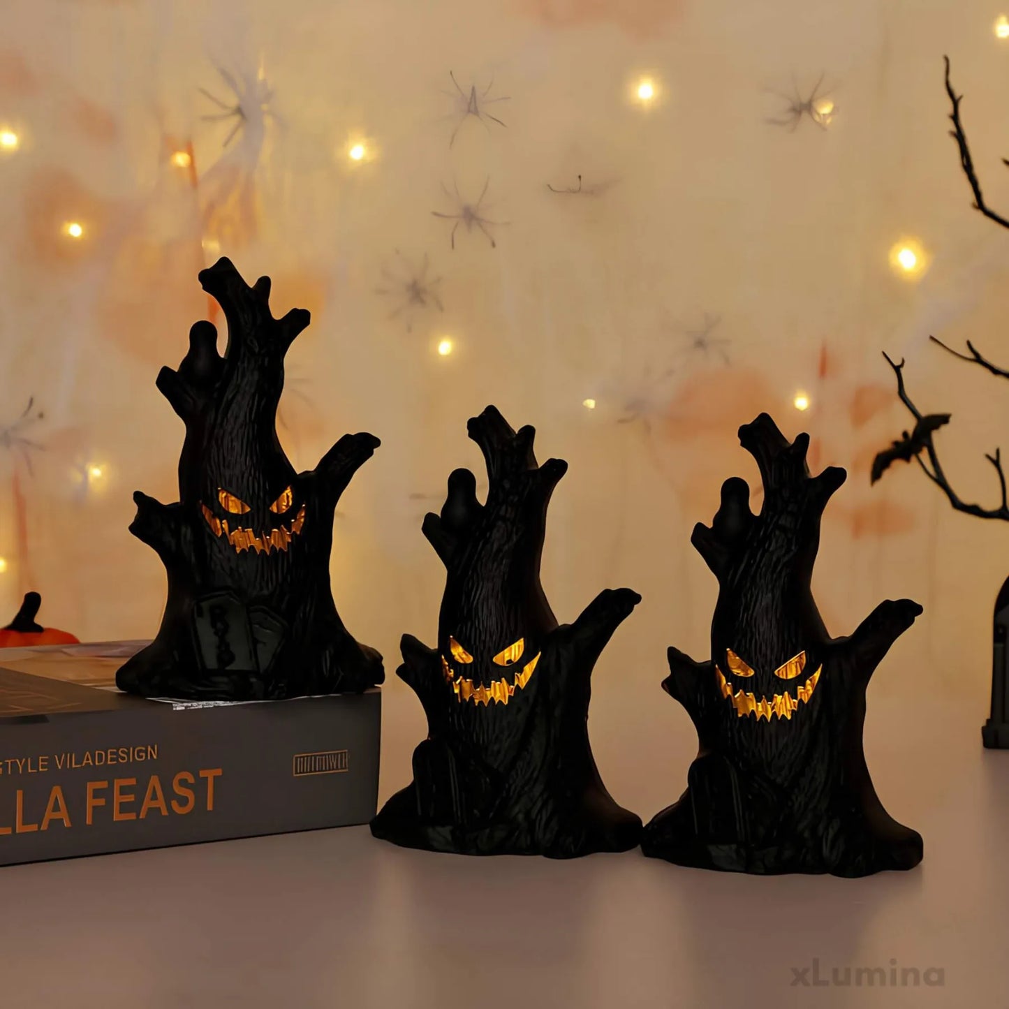 Halloween spookboom LED decoratie