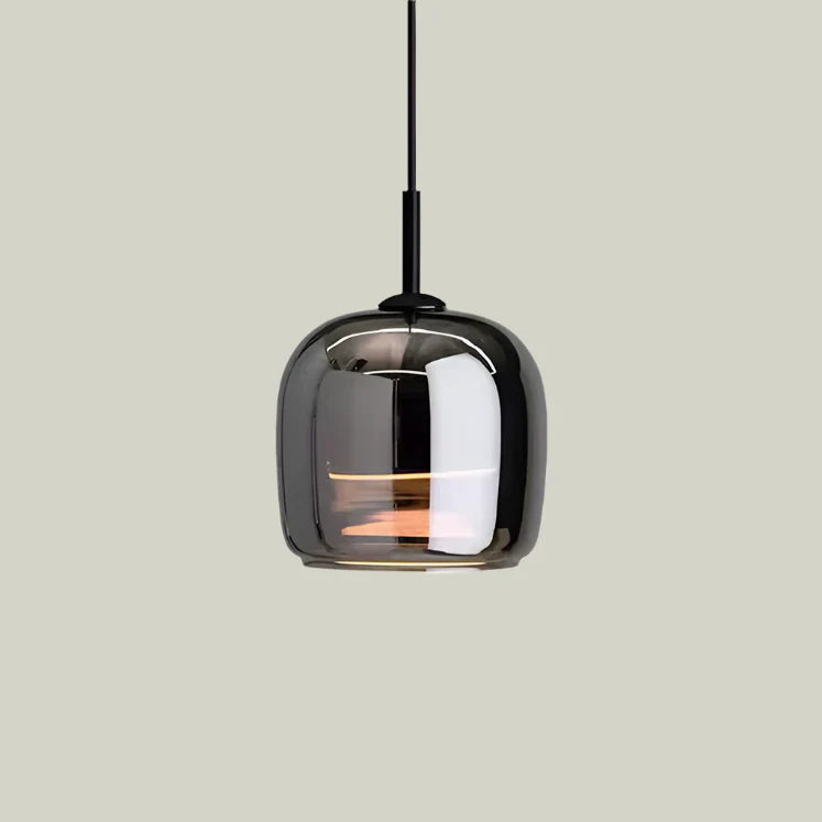 NORULA Glazen Hanglamp – Scandinavisch Design met Zwarte Afwerking & E27 Fitting