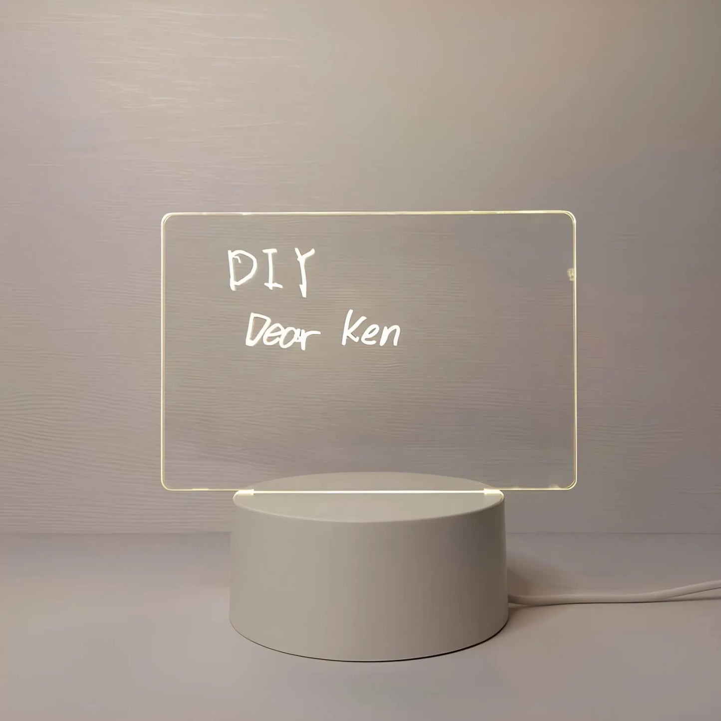 Notitie Nachtlamp - 3D LED Beschrijfbaar Nachtlampje