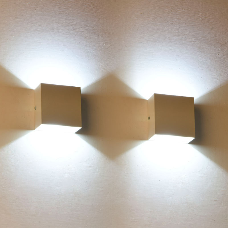Moderne Aluminium Waterdichte LED Wandlamp Buiten Binnen Gebruik