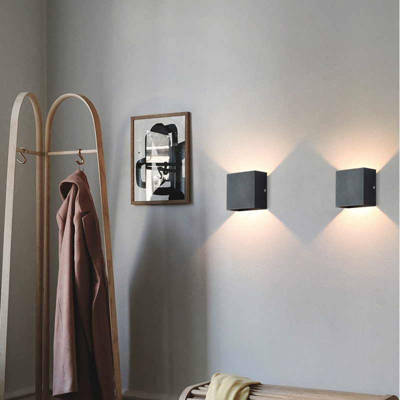 Moderne Aluminium Waterdichte LED Wandlamp Buiten Binnen Gebruik